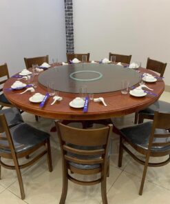 Bộ bàn tròn 10 ghế đệm