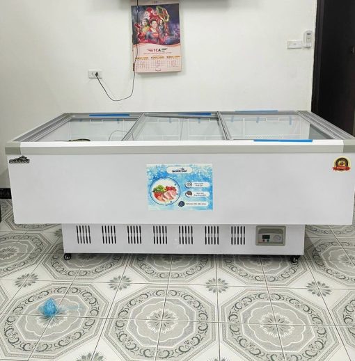 Tủ Đông Goldcool Kính Phẳng Cánh Lùa GCKP1200