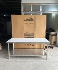 Bàn Chặt Inox Có Lót Gỗ