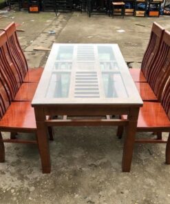 Bộ Bàn 6 Ghế Gỗ Xoan